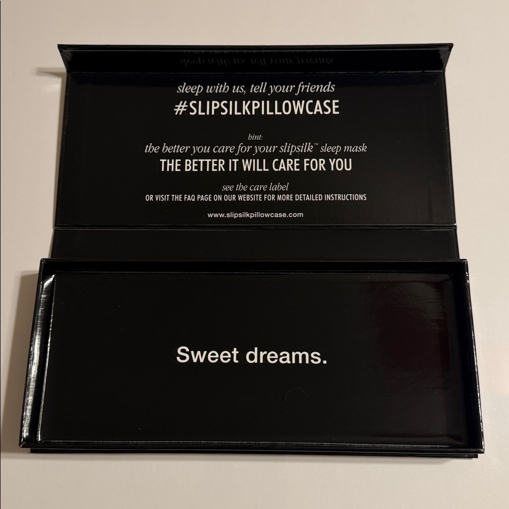 Slip Pure Silk Soft Sleep Eye Mask with Elastic Band, Black - Picture 5 of 9